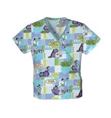 Vintage Garfield Mini Mock Wrap Top